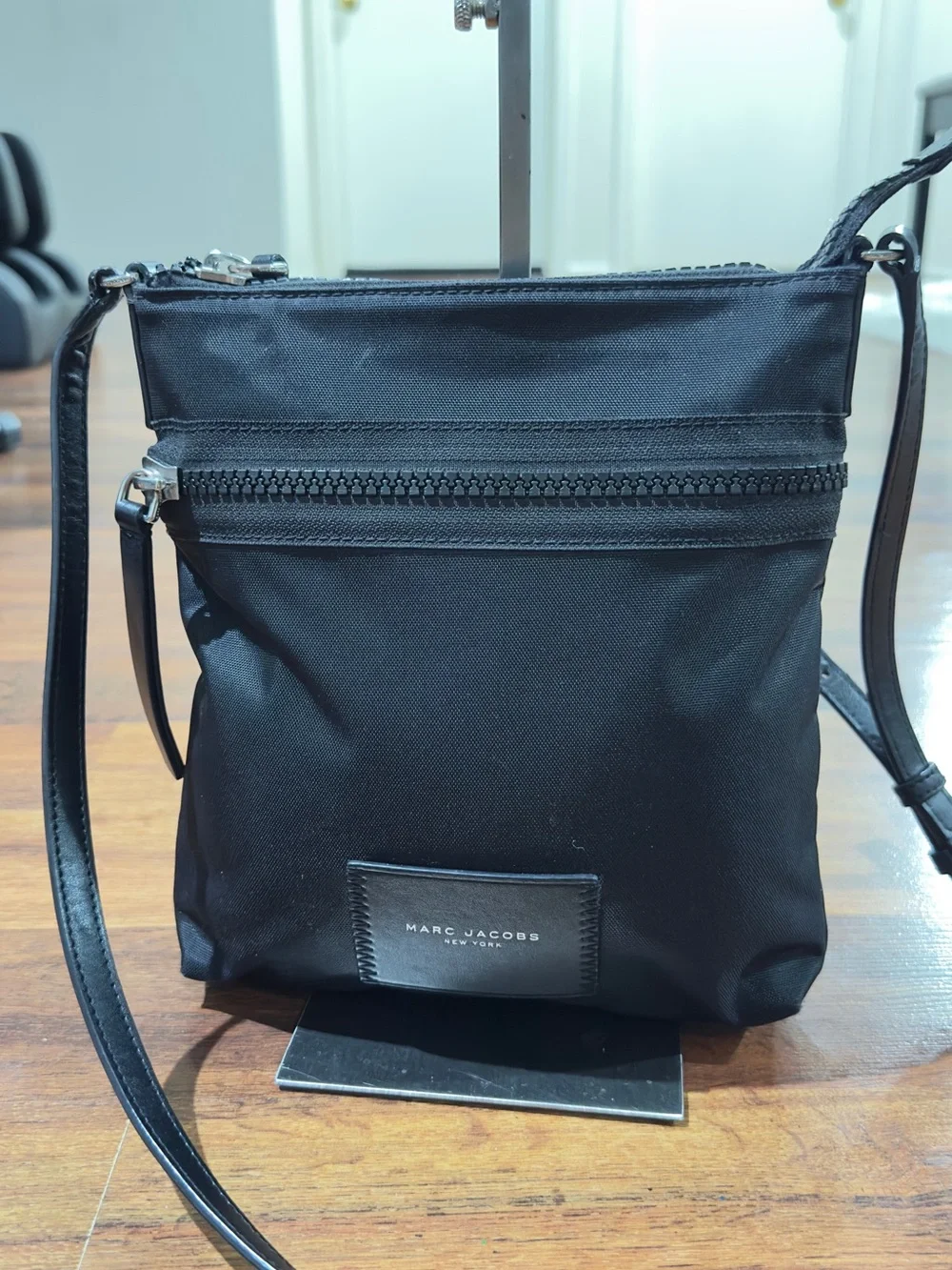 Marc Jacobs Black Nylon Slim Crossbody Bag